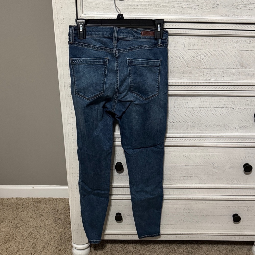 Blank NYC Dark Blue Distressed Skinny Jeans - Picture 4 of 6